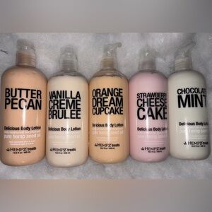 Hempz Treats Dessert Scented Lotion Bundle 16.5oz each🔸 Set of 5 with pump